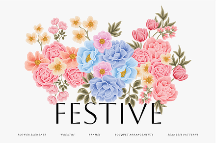 FESTIVE - Seasonal Flower Bundle