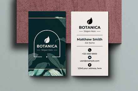 Botanical Business Card Template, a Business Card Template by MightyDesign