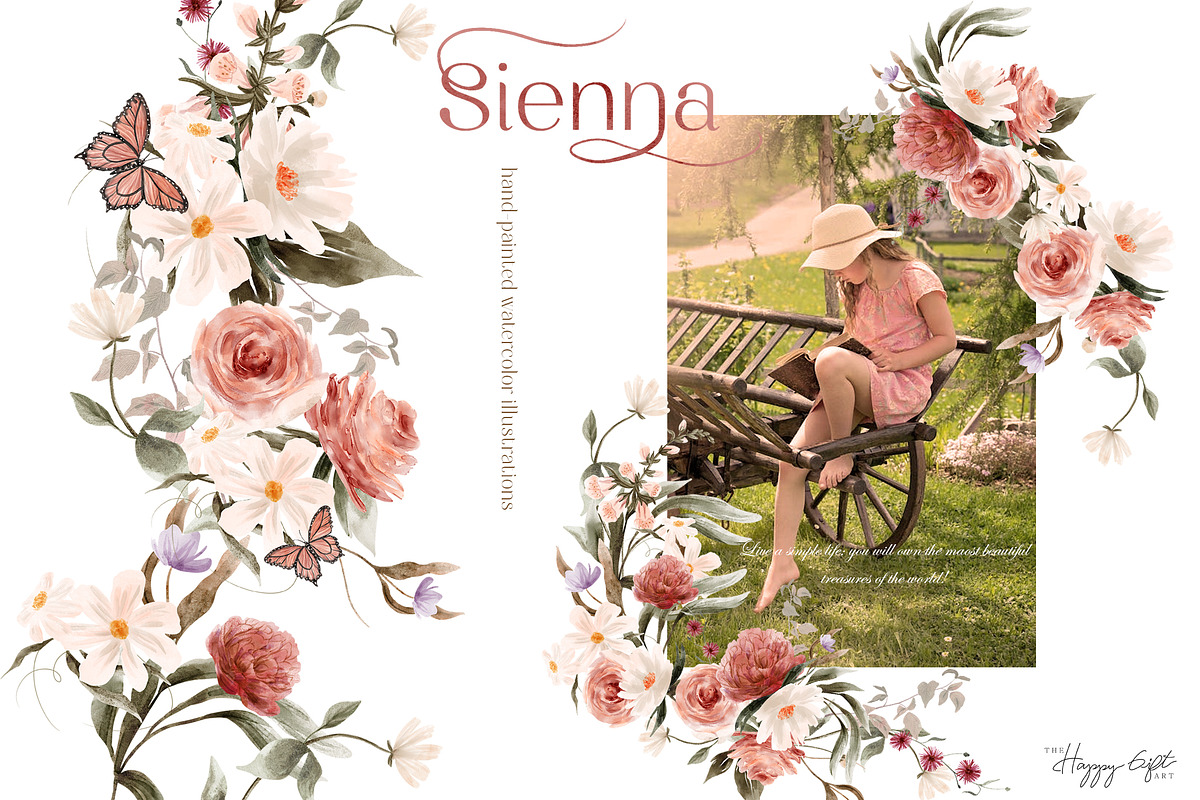 Wild floral illustrations - Sienna, an Illustration by TheHappyGiftArt (Photo 8 of 9)