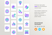Deep Tech | 32 Icons Set, an Outline Icon by Marina Silence (Thumbnail 10 of 17)