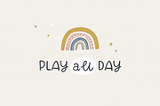 Rainbows | fun handwritten font, a Script Font by Point and Poem (Thumbnail 5 of 6)