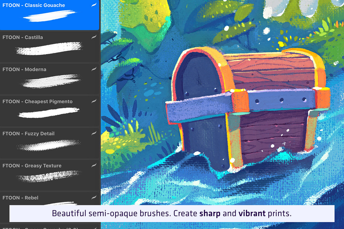 Nomad V.2 - Brush Pack for Procreate, a Brush Add-On by Frankentoon Store (Photo 3 of 6)