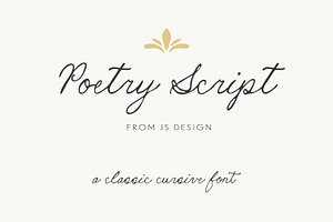 Poetry Script Font