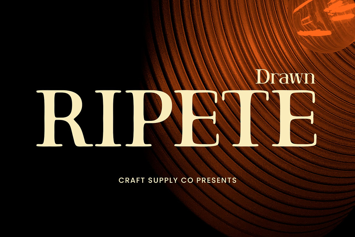 Ripete Drawn, a Serif Font by Craft Supply Co. (Photo 1 of 8)