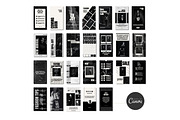 Minimalist B&W social media post set, a Templates & Theme by Cute Little Workshop (Thumbnail 3 of 5)
