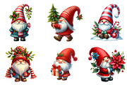 Christmas Gnomes Clipart, an Illustration by DreamArtGraphic (Thumbnail 2 of 4)