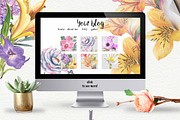Watercolor bouquets 2 in 1., an Illustration by Alisa Mikibith Art (Thumbnail 5 of 6)