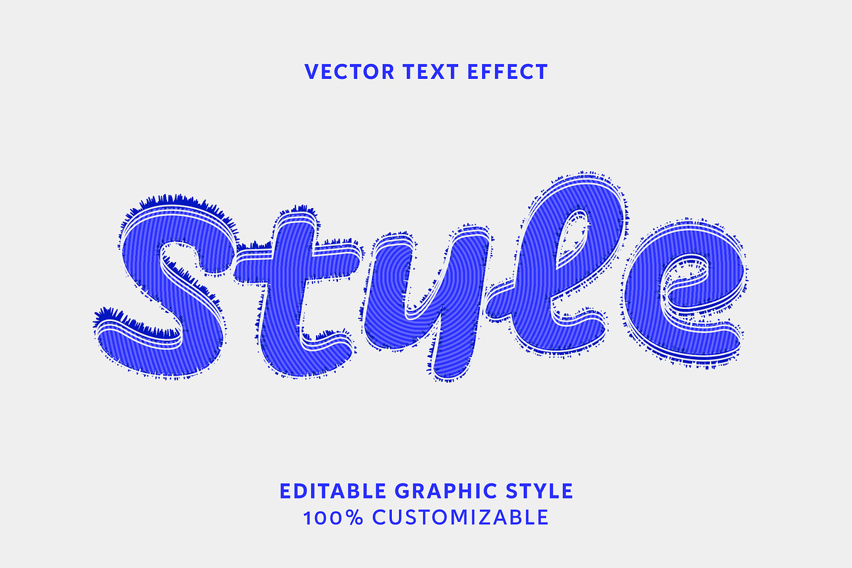 Striped Rough Edge Text Effect, a Templates & Theme by studiogstock (Photo 1 of 3)