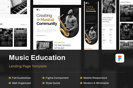 Education Landing Page Template, a Landing Page Template by klikstudiodsgn