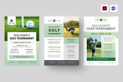 Golf Event Flyer Bundle, a Flyer Template by Leaflove (Thumbnail 1 of 6)