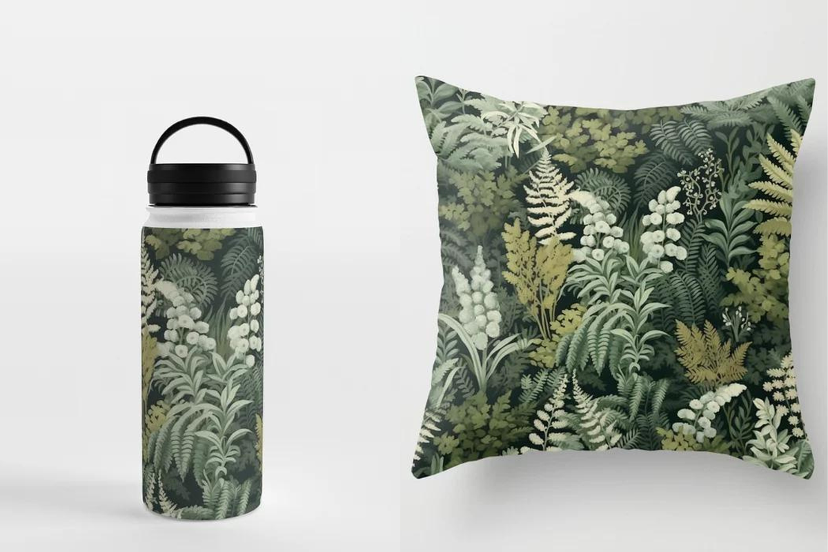 Botanical Ferns Seamless Pattern, a Pattern Graphic by Pattern Pulse (Photo 5 of 6)