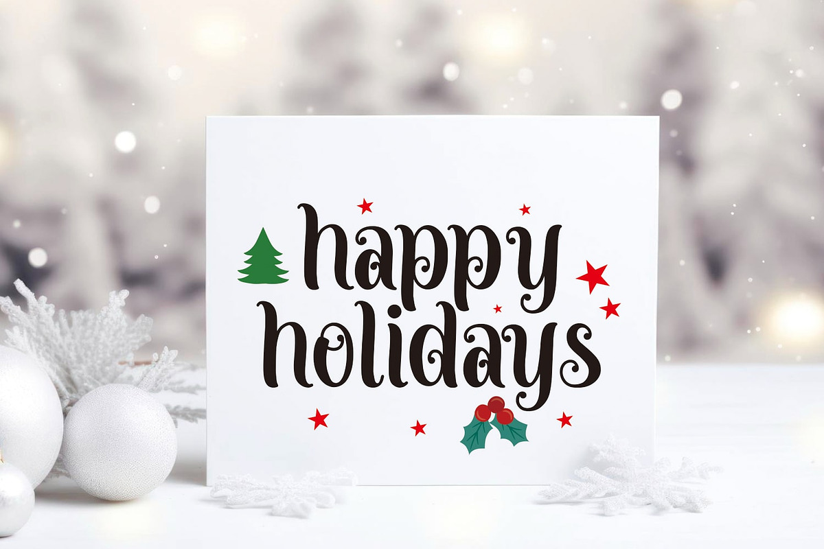 Christmas Winterland, a Handwritten Font by Mozatype (Photo 5 of 7)