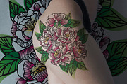 Peonies Tattoo Design, an Illustration by YENTY JAP CO (Thumbnail 2 of 4)