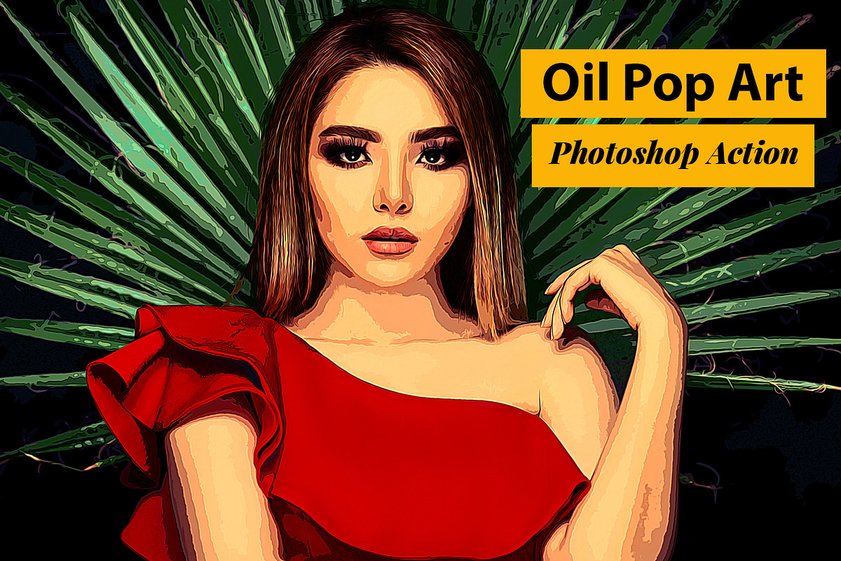Oil Pop Art Photoshop Action, an Action Add-On by Studio Retouch (Photo 1 of 9)