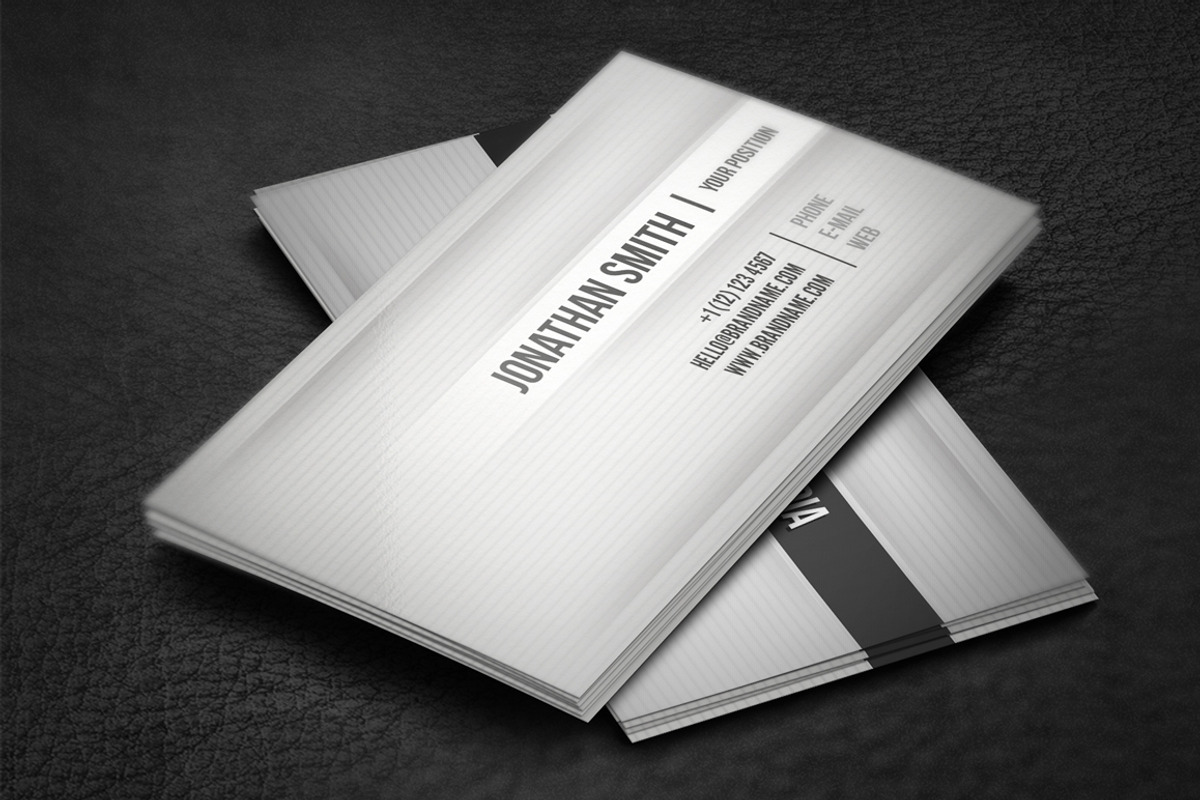 Gray Business Card, a Business Card Template by artnook (Photo 1 of 5)