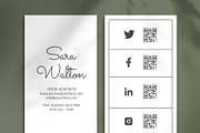 Minimal Vertical Business Card, a Business Card Template by Saman Osama (Thumbnail 4 of 6)