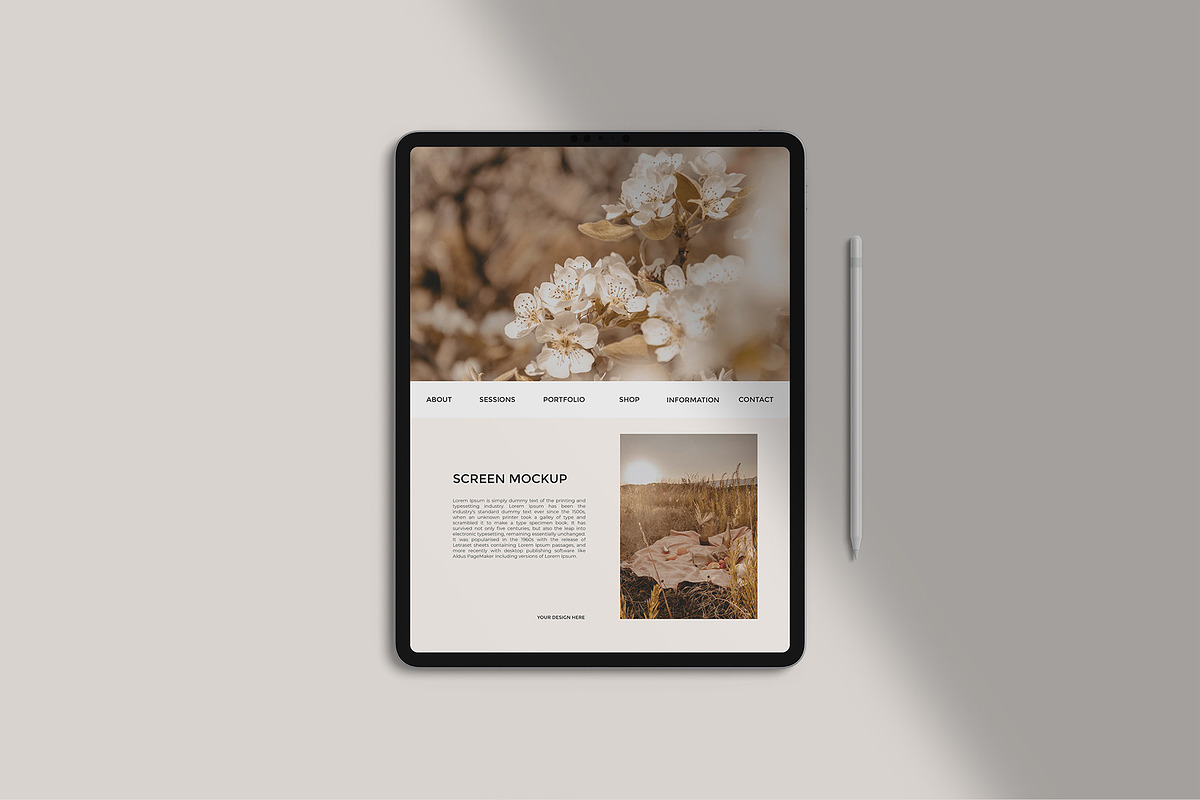 iPad Pro Mockup, an iPad Mockup by graphicpages (Photo 6 of 17)