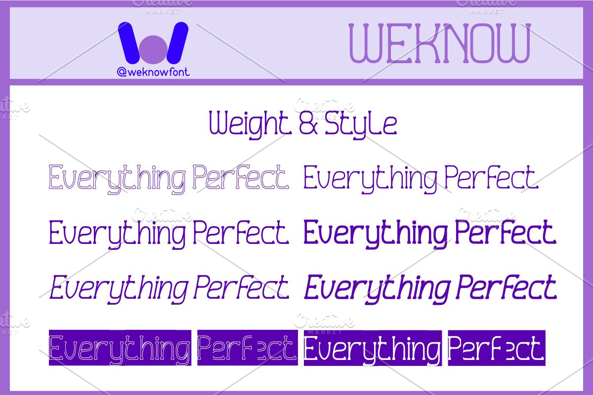 Everything Perfect font, a Serif Font by weknow (Photo 7 of 8)