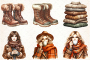 Watercolor Autumn Clipart-02, an Illustration by Libby Wishes (Thumbnail 3 of 6)