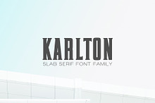 Karlton Slab Serif Font Family