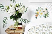 Renaissance. White Flowers & Citrus, a Decorative Illustration by Catch the Dream Art (Thumbnail 2 of 10)