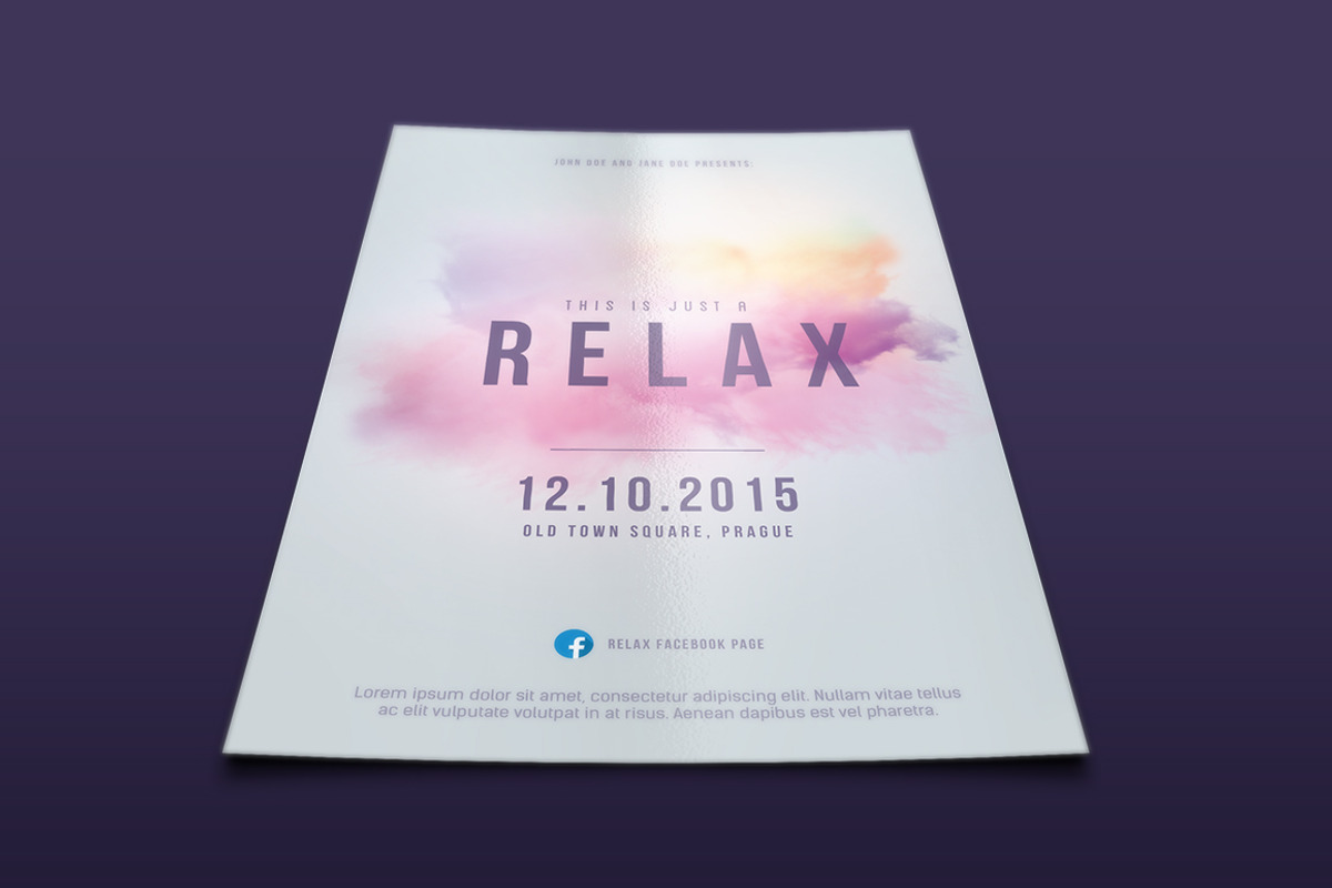 Relax Flyer PSD Template, a Flyer Template by M K GRAPHICS (Photo 2 of 2)
