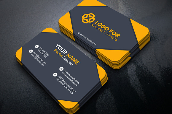 Agency Business Card PSD Template preview 5