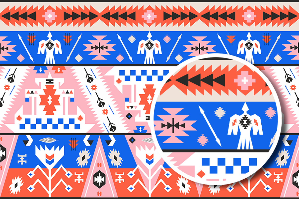 Geometric Boho Aztec Patterns, a Pattern Graphic by tomuato (Photo 4 of 4)