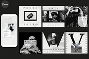 CARBON CANVA INSTAGRAM TEMPLATES, a Social Media Template by IsikChic (Thumbnail 5 of 8)