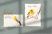 Winter birds holiday collection, an Illustration by holaholga (Thumbnail 3 of 8)