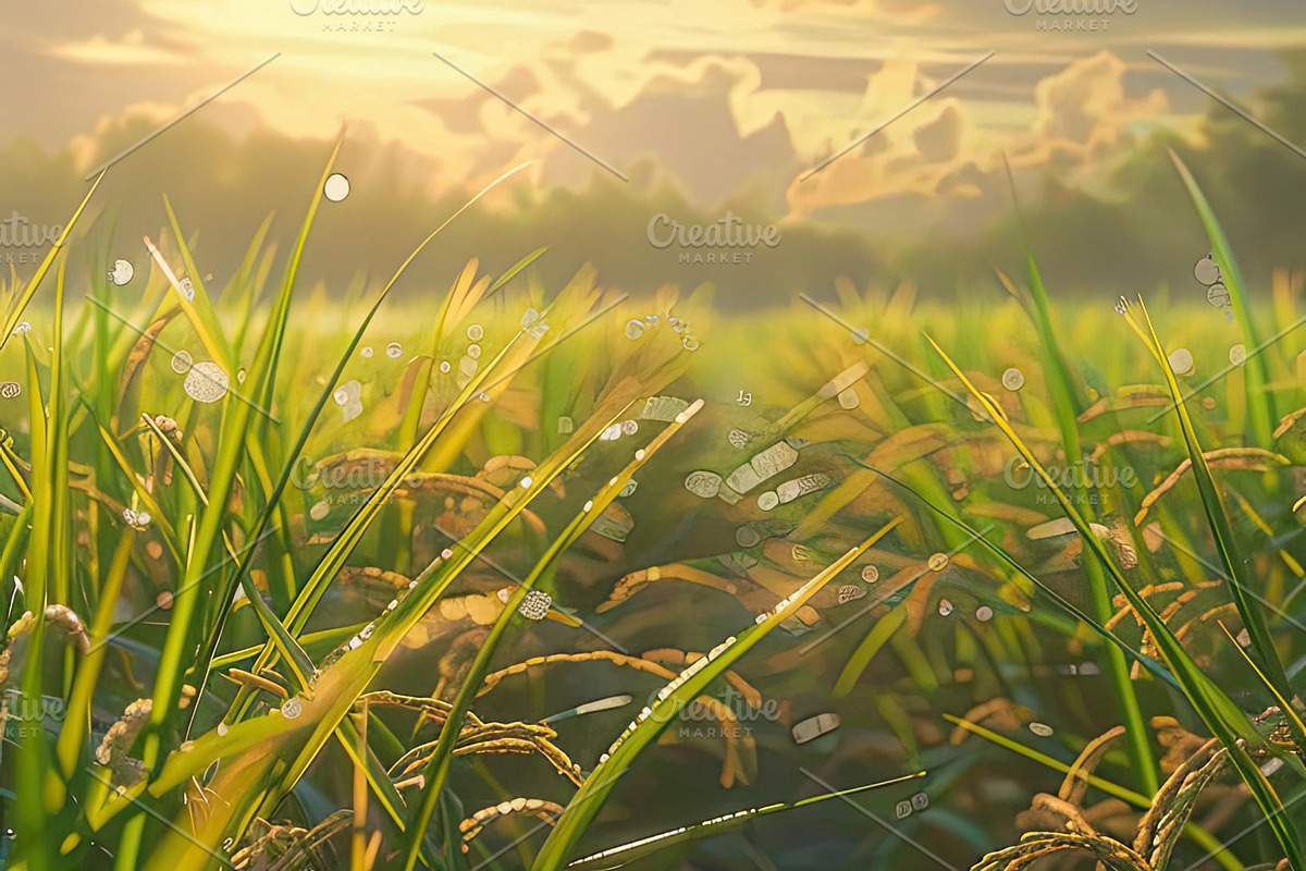 Golden Rice Field at Sunset, a Photo by LOGOCREATIVE (Photo 6 of 29)