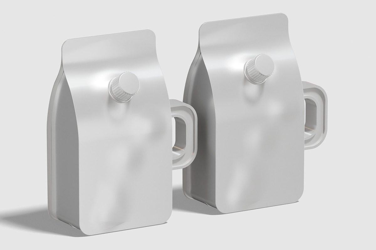Milk Pouch Mockup, a Packaging Mockup by Unerispace (Photo 3 of 5)