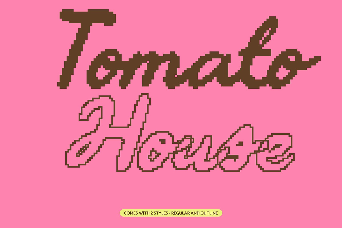 CS Darla Pixel, a Script Font by Craft Supply Co. (Photo 4 of 8)