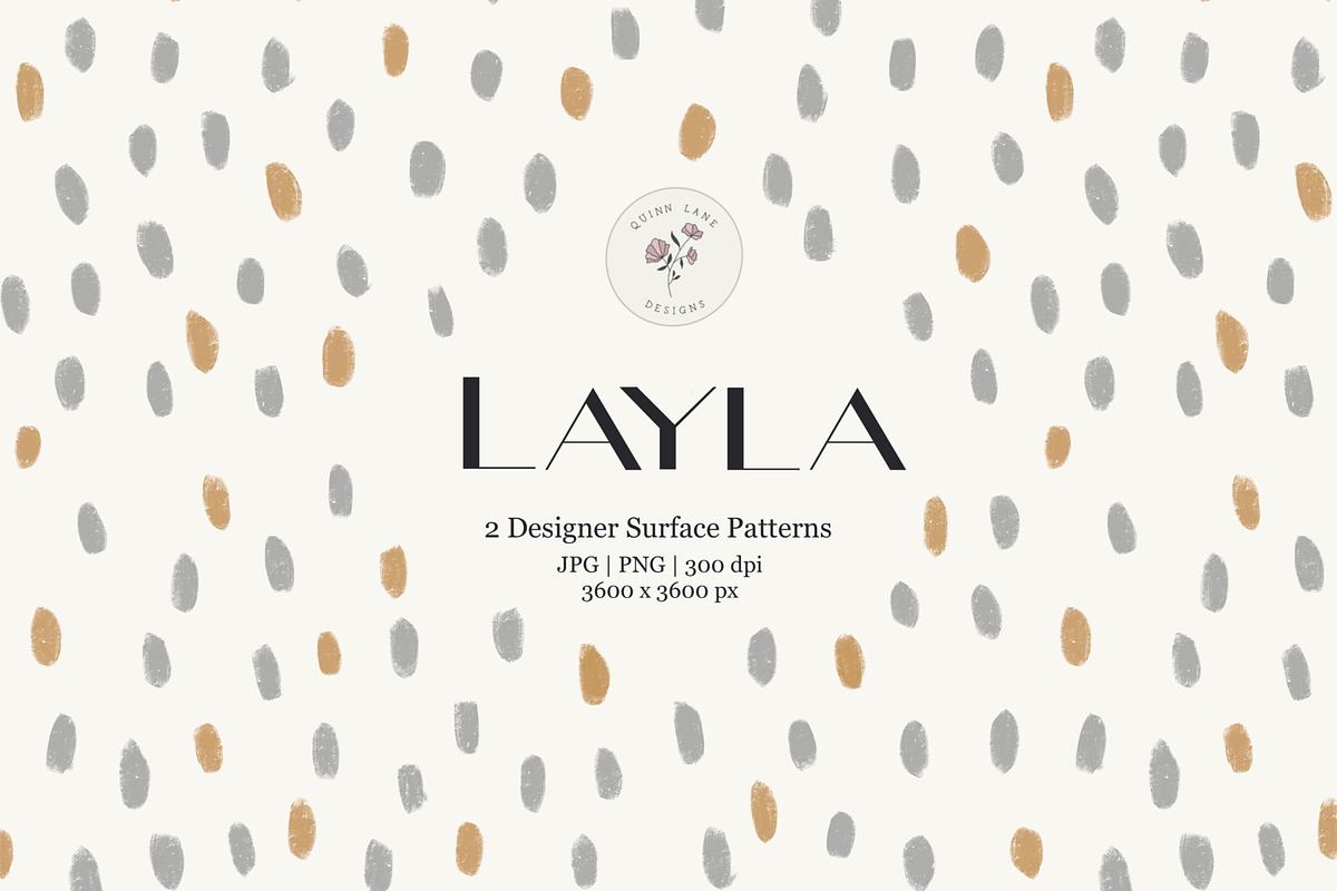 Boho Polka Dot Surface Pattern, a Pattern Graphic by Quinn Lane Designs (Photo 1 of 6)