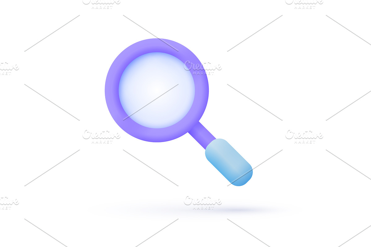 Lupe 3D Vector, a Technology Illustration by Soifer Design