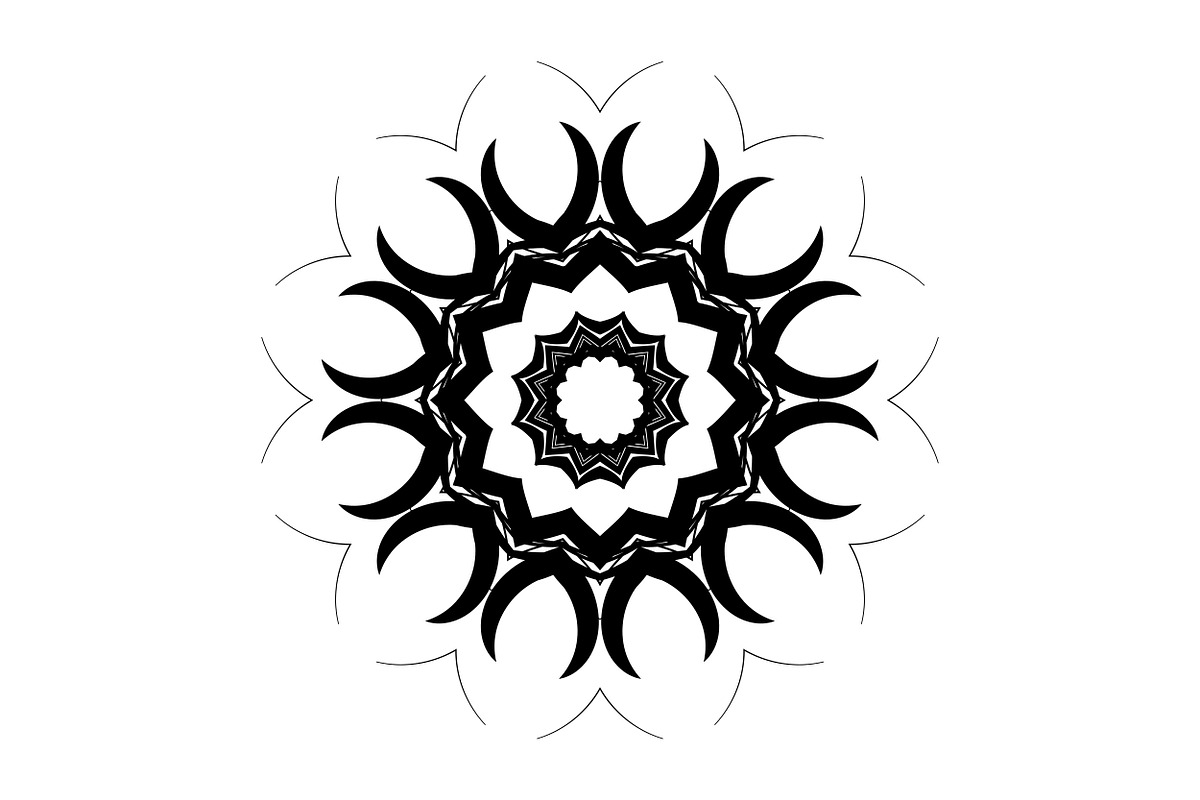 Premium Mandala Illustration Pack, a Decorative Illustration by NJ Himel (Photo 66 of 101)