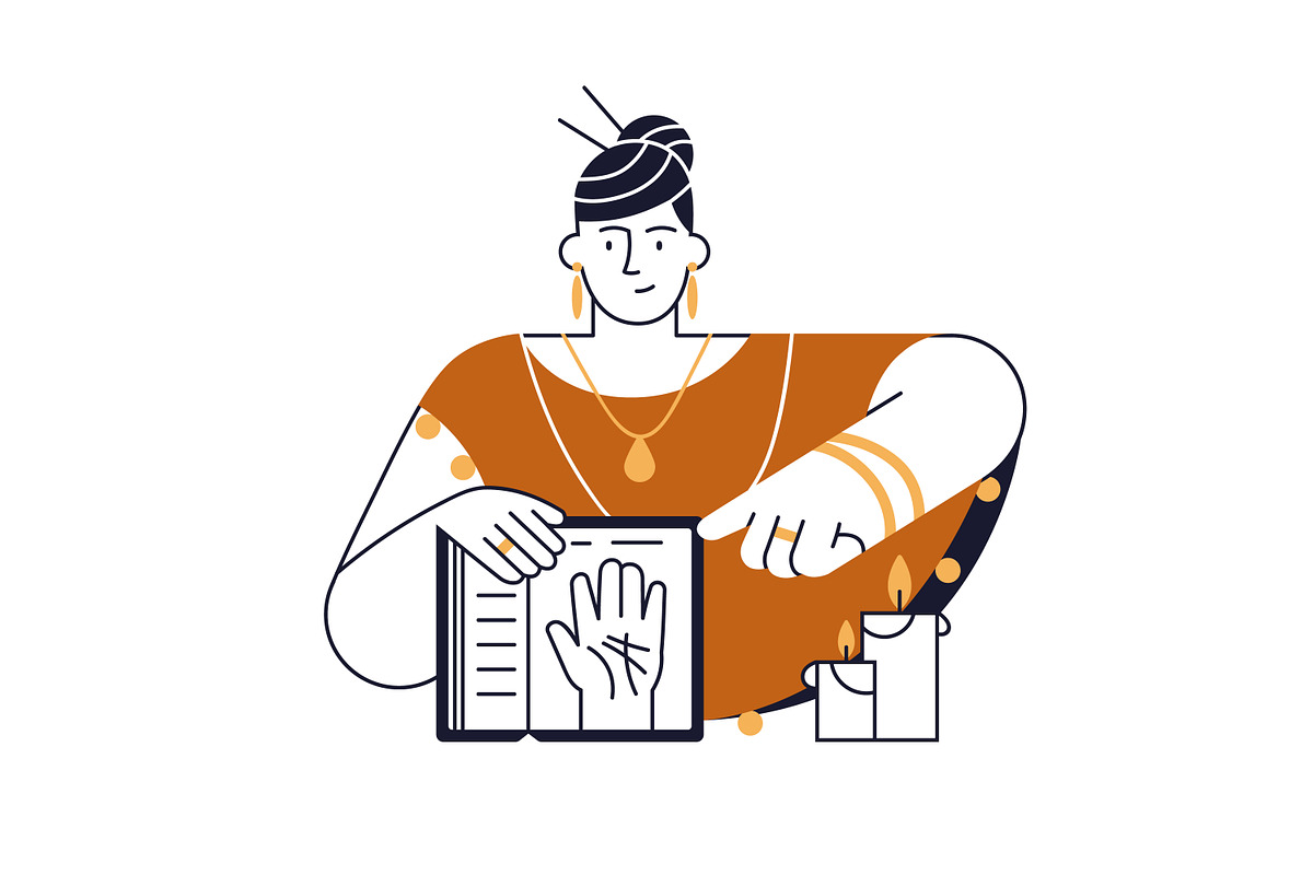Fortune tellers or witches set, a Person Illustration by Good Studio (Photo 4 of 10)