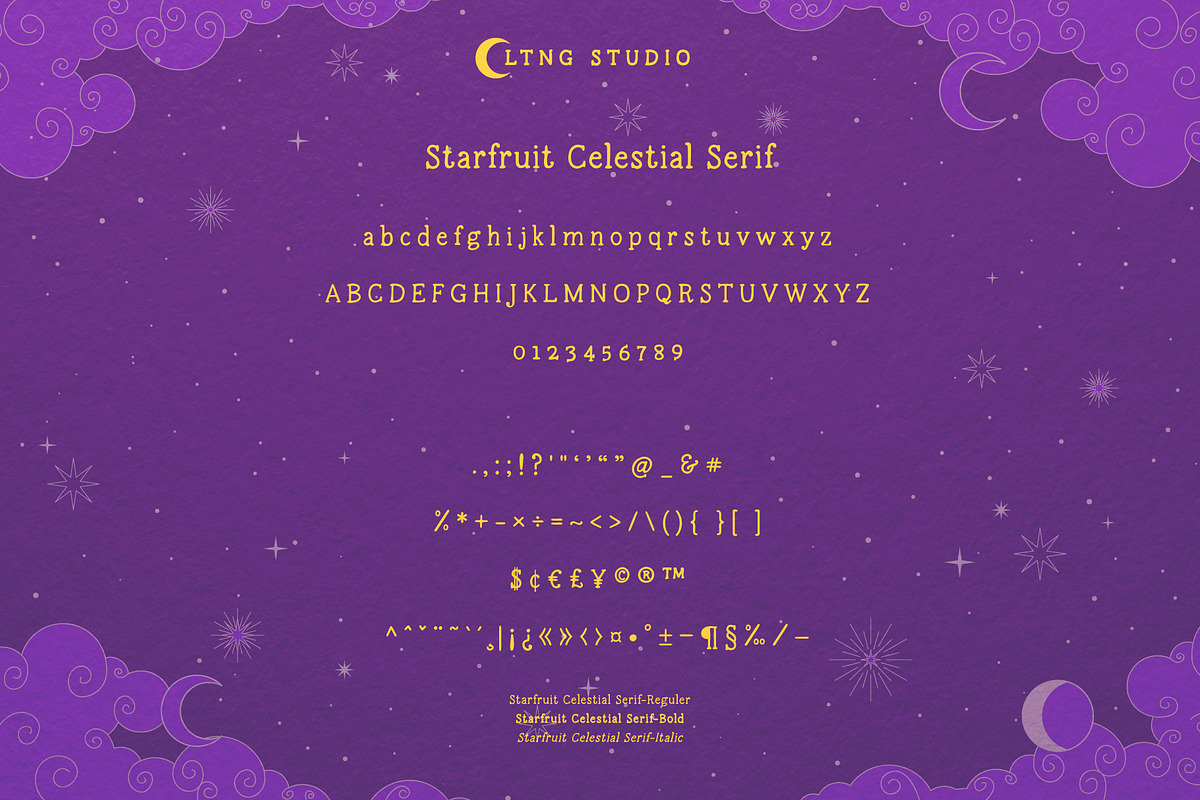 Starfruit Celestial Font Duo, a Serif Font by LTNG STUDIO (Photo 3 of 7)