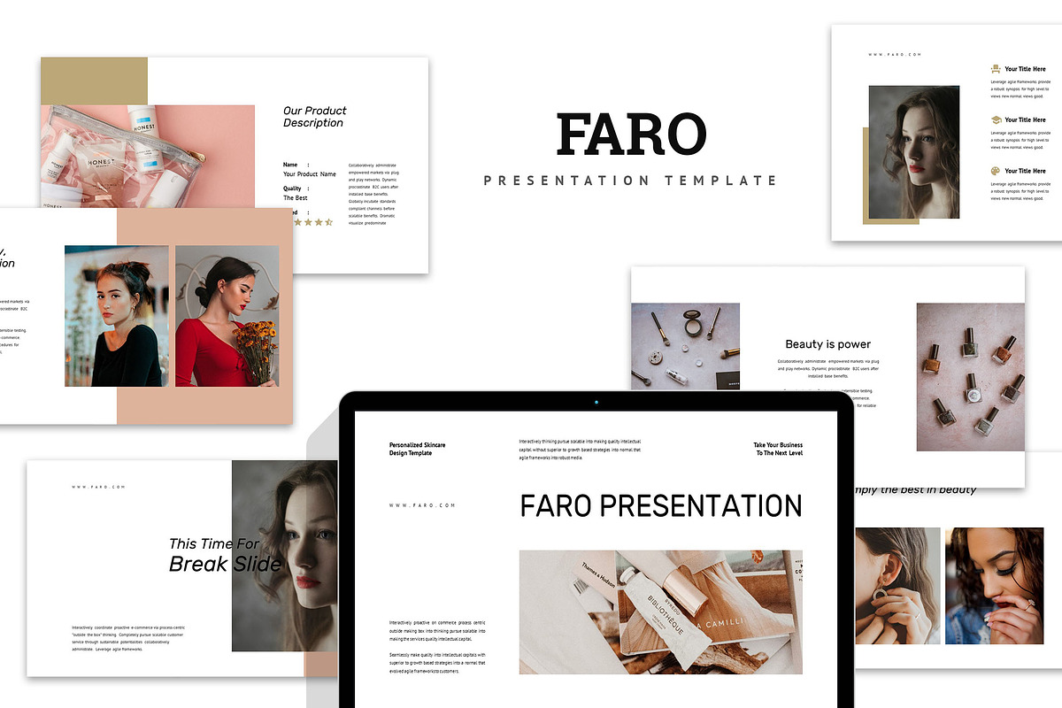Faro : Beauty Clinic Google Slides, a Presentation Template by Punkl Camp (Photo 1 of 9)