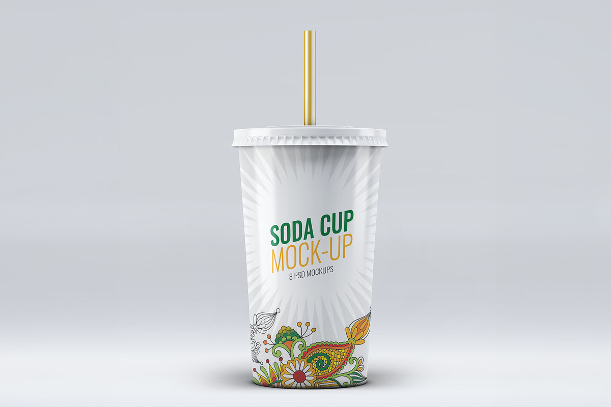 Soda Cup Mockup, a Cups & Container Mockup by Xtrahive (Photo 2 of 2)