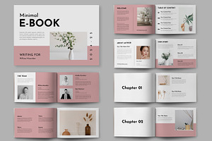 Minimal EBook Template Layout, a Magazine Template by ContestDesign