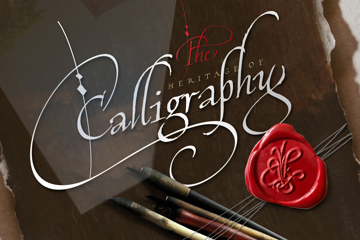 Cardinal - Italic script trio preview 4