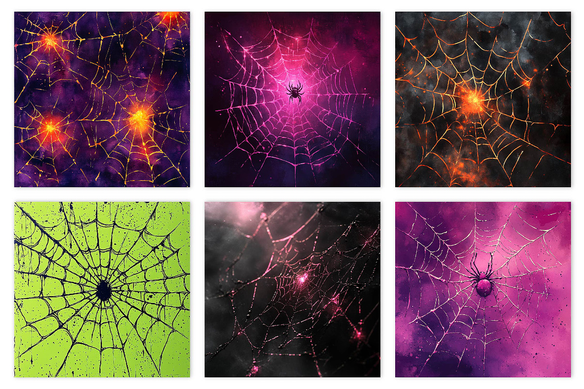 Spiderweb Digital Paper, an Illustration by Dream Creation (Photo 4 of 5)