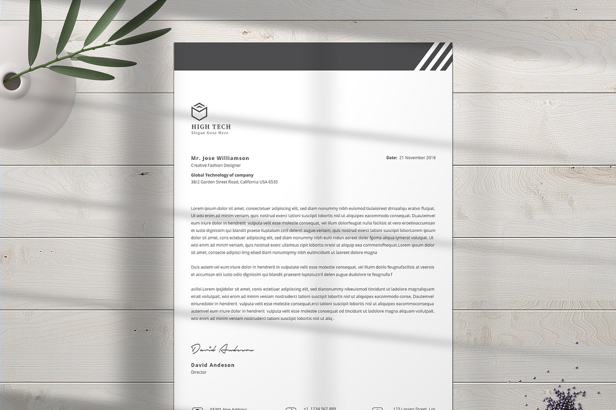 Letterhead, a Stationery Template by TelaTemplates (Photo 6 of 8)