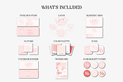 Pink Retro Branding Kit Canva Templa, a Branding & Logo Template by ChicGraphix (Thumbnail 2 of 7)
