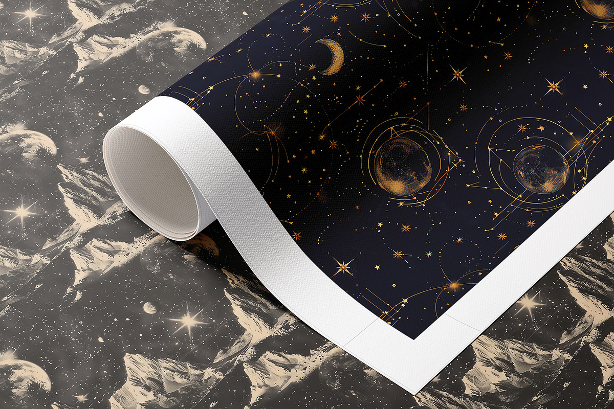 Astronomy Patterns & Prints, a Pattern Graphic by Ninterints (Photo 8 of 17)