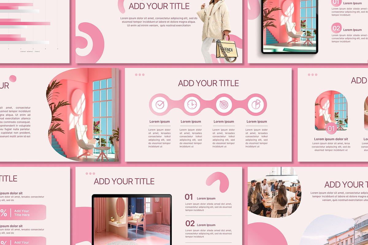 Pink Powerpoint Template, a Presentation Template by SKY CREATION (Photo 6 of 6)