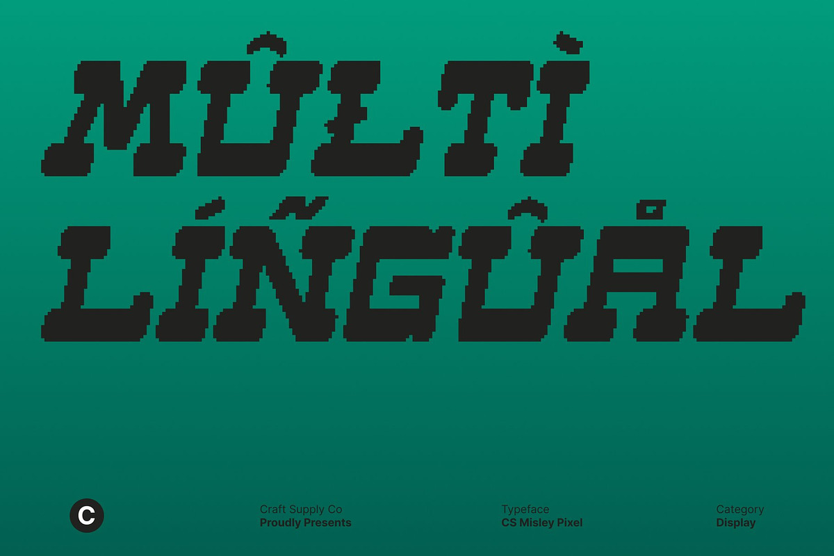 CS Misley Pixel, a Slab Serif Font by Craft Supply Co. (Photo 7 of 8)