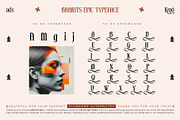 Bharits Epic Typeface, a Serif Font by alit design (Thumbnail 19 of 20)