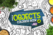 Relaxing Objects Coloring Book #1, an Illustration by Jocularity Art (Thumbnail 1 of 2)